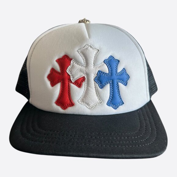 Chrome Hearts Other - Chrome Hearts Black USA Triple Cross Patch Hat